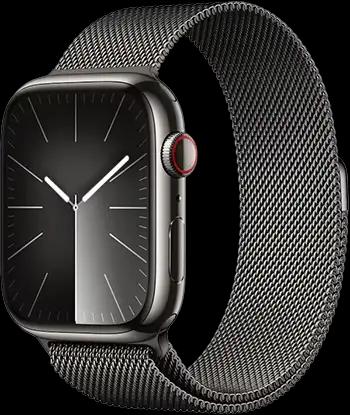 Apple Watch Series 9 45mm Rustfritt Stål med Milanese Loop Grafitt med Grafitt Loop 1 Apple Watch Series 9 45mm Rustfritt Stål med Milanese Loop Grafitt med Grafitt Loop 1