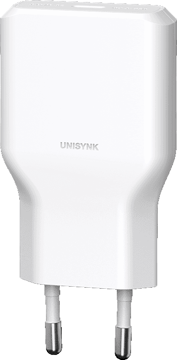 Unisynk USB-C-Slim-Wall-Charger-G3-36W White 1 Main Front Unisynk USB-C-Slim-Wall-Charger-G3-36W White 1 Main Front