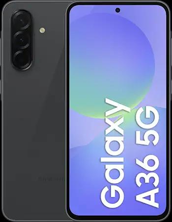 Samsung Galaxy A36 5G Awesome Black Front Samsung Galaxy A36 5G Awesome Black Front