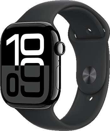 Apple Watch Series 10 Cellular 46mm Jet Black Aluminum Black Sport Band 1 Apple Watch Series 10 Cellular 46mm Jet Black Aluminum Black Sport Band 1