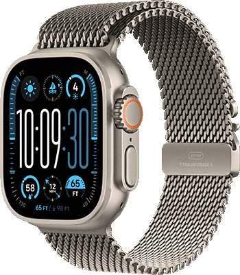 Apple Watch Ultra 2 Cellular 49mm Natural Titanium Natural Milanese Loop 1 Apple Watch Ultra 2 Cellular 49mm Natural Titanium Natural Milanese Loop 1