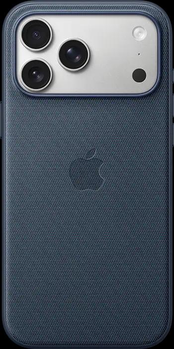 iPhone 17 Pro Max Silver - Blue - TechWoven Case with MagSafe Pure Back iPhone 17 Pro Max Silver - Blue - TechWoven Case with MagSafe Pure Back