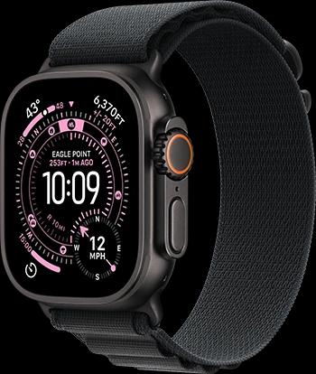 Apple Watch Ultra 3 - 49mm Black Titanium Black Alpine Loop 34FR Screen Apple Watch Ultra 3 - 49mm Black Titanium Black Alpine Loop 34FR Screen