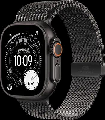 Apple Watch Ultra 3 49mm Black Titanium Black Titanium Milanese Loop 34FR Apple Watch Ultra 3 49mm Black Titanium Black Titanium Milanese Loop 34FR
