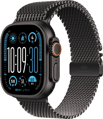 Apple Watch Ultra 2 Cellular 49mm Black Titanium Black Milanese Loop 1 Apple Watch Ultra 2 Cellular 49mm Black Titanium Black Milanese Loop 1