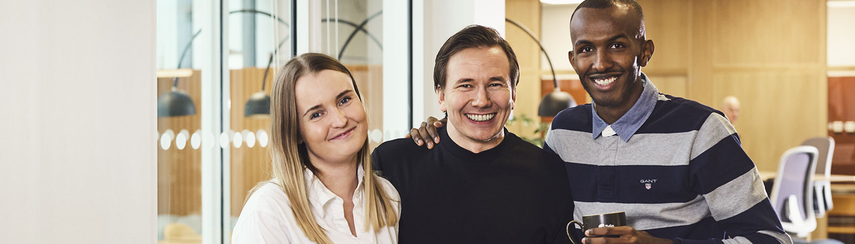 Bilde av noen ansatte på kundeservice Bedrift